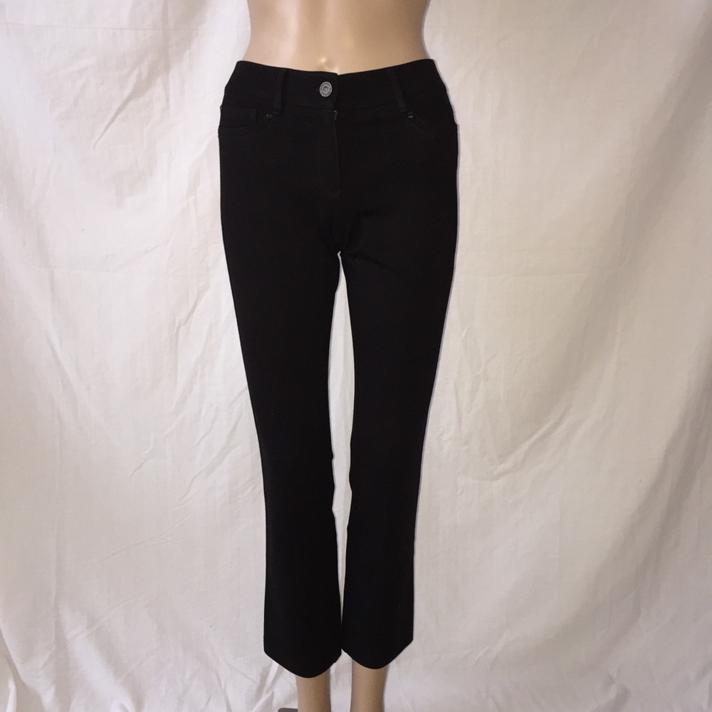 White | Black Pants